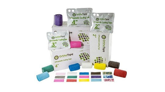 Fiberglass casting tape rolls in multiple colors and sizes – OrthoTape