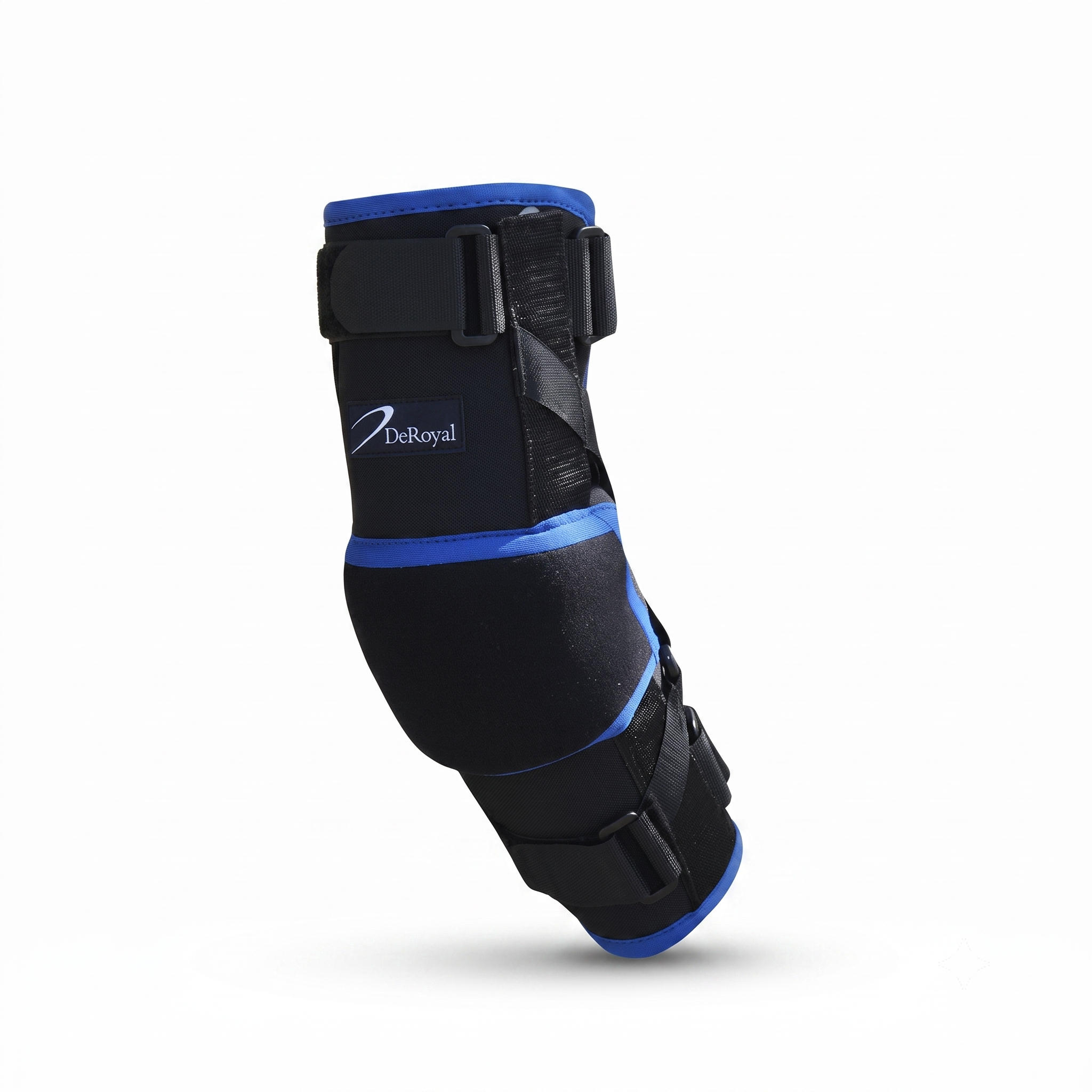 rear view of DeRoyal Hypercontrol Elbow Brace Hyperextension Protection for Football Basketball on a white background