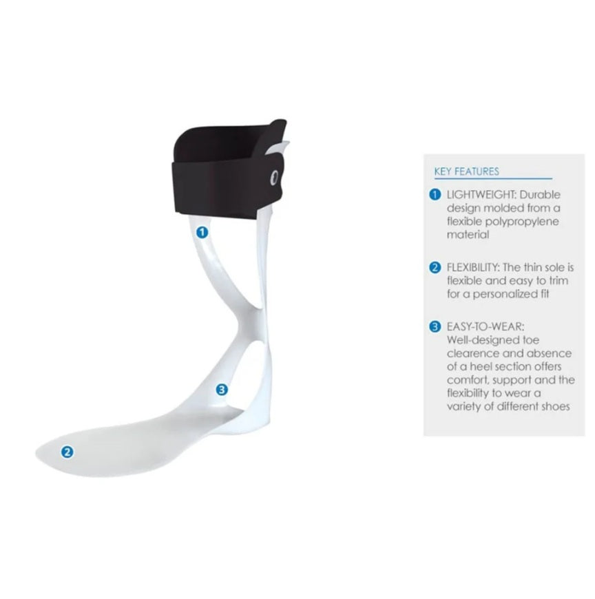 Ossur AFO Leaf Spring Drop Foot Brace