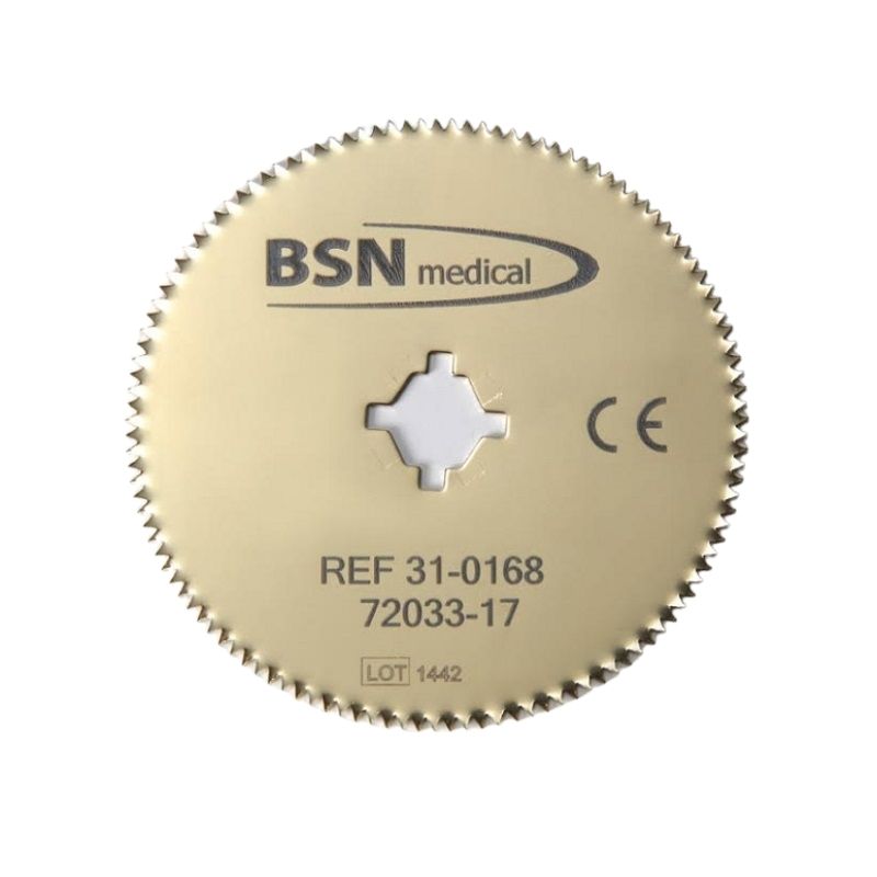 Titanium Nitride Gold American Orthopedic Stryker 840 Round Oscillating Cast Saw Cutter Blade  | 31-0168 | 7203317 | 2.5 Inch each - OrthoTape.com