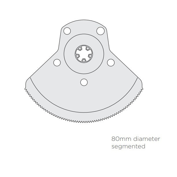DeSoutter 19720 Titanium Nitride Segmented Blade 80mm (1 single blade) - OrthoTape.com