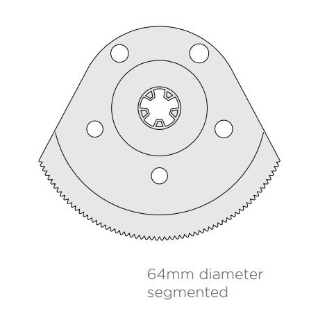 DeSoutter Titanium Nitride Segmented Blade 64mm 19680 (1 single blade) - OrthoTape.com