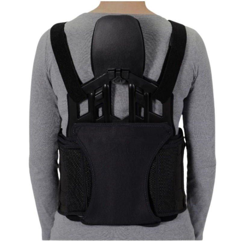 MAXAlign TLSO With Sternal Pad Kit with straps worn over the shoulder