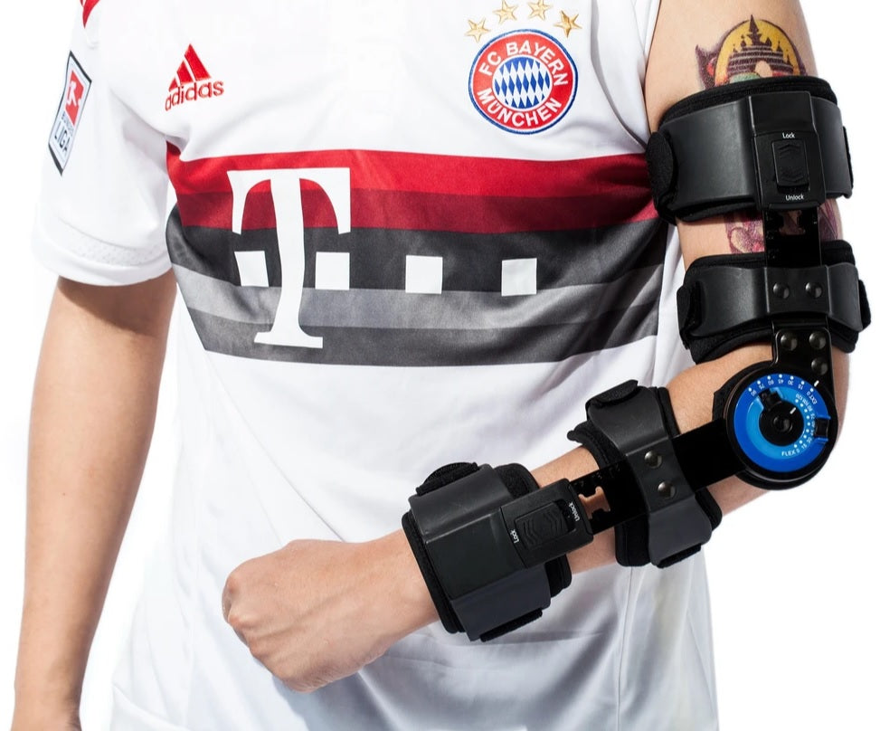 Elbow Hinged Brace | Adjustable Elbow ROM Brace - eLife - OrthoTape.com