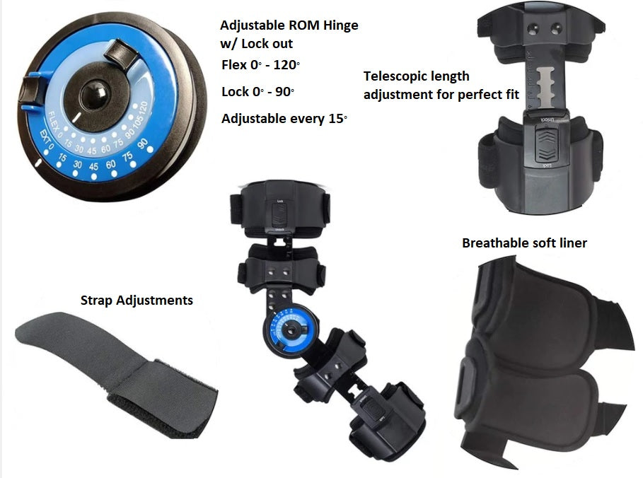 Elbow Hinged Brace | Adjustable Elbow ROM Brace - eLife - OrthoTape.com