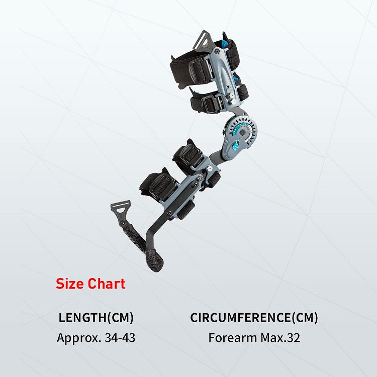 Elbow ROM Hinged Brace Extension Post-Op Range of Motion w/ Hand Grip and Sling | eLife - OrthoTape.com