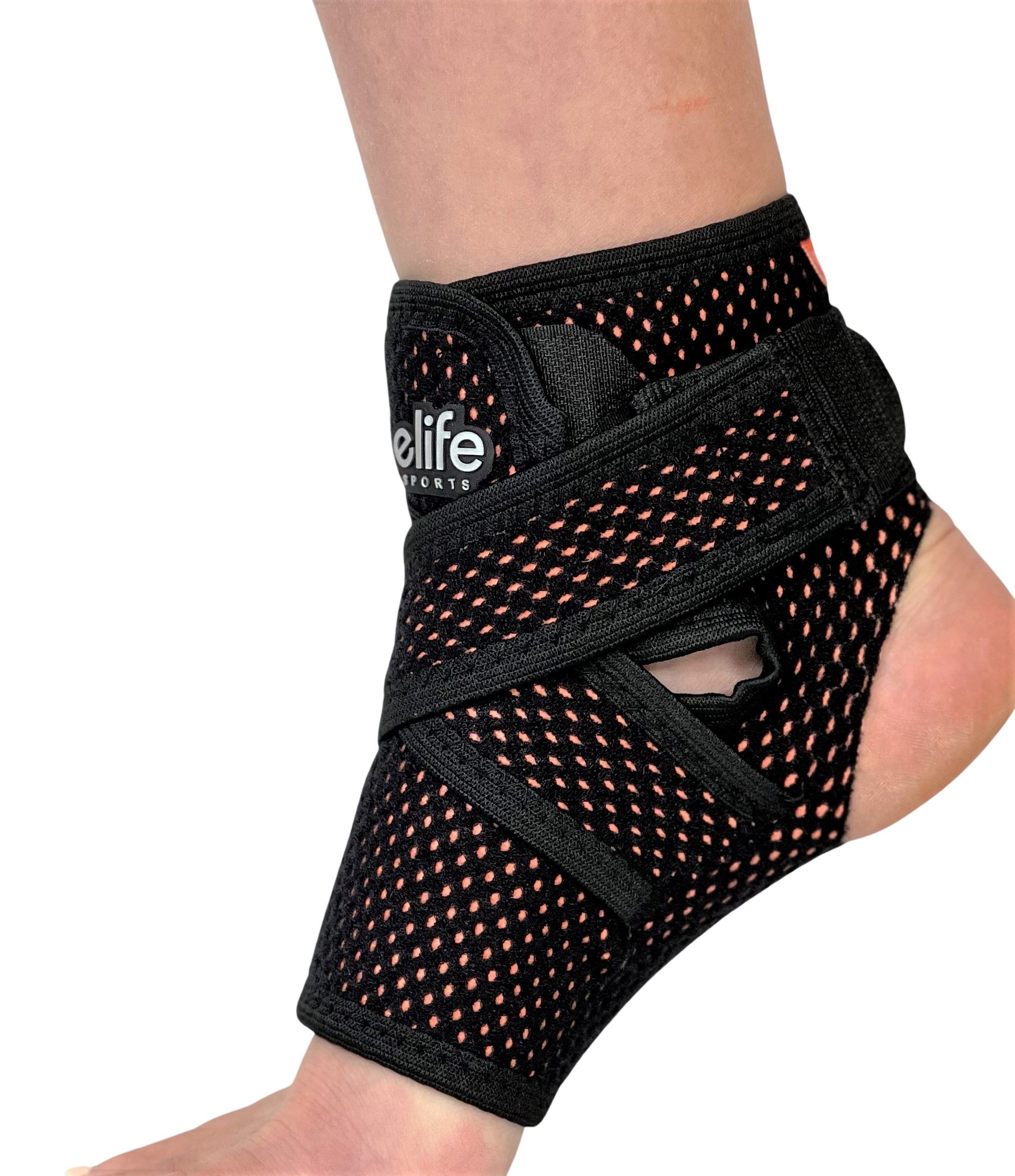 eLife Cool-Fit Adjustable Comfort Cool Breathable Sport Ankle Support Brace | Wrap - OrthoTape.com