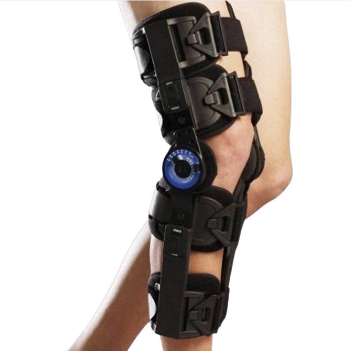 hinged knee brace