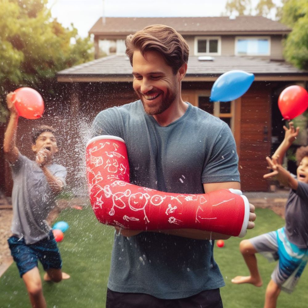 Waterproof Cast | Long Arm Cast Kit - OrthoH20 - OrthoTape.com