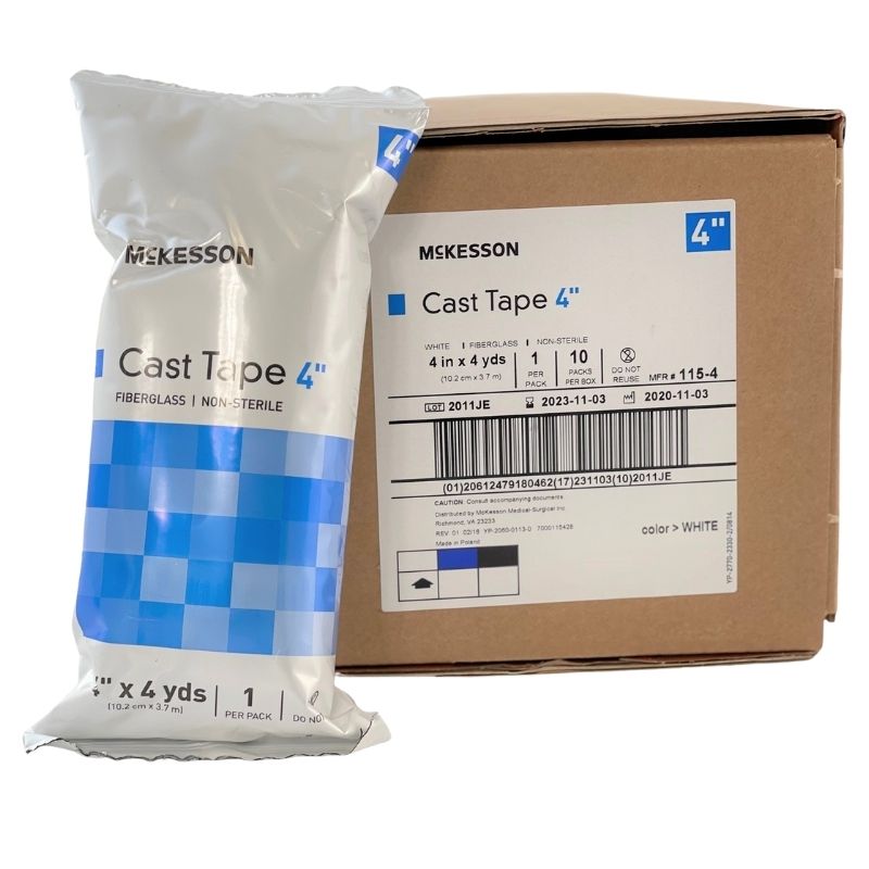 McKesson Fiberglass Casting tape 4 INCH X 4YRDS |10 Rolls/box| - OrthoTape.com