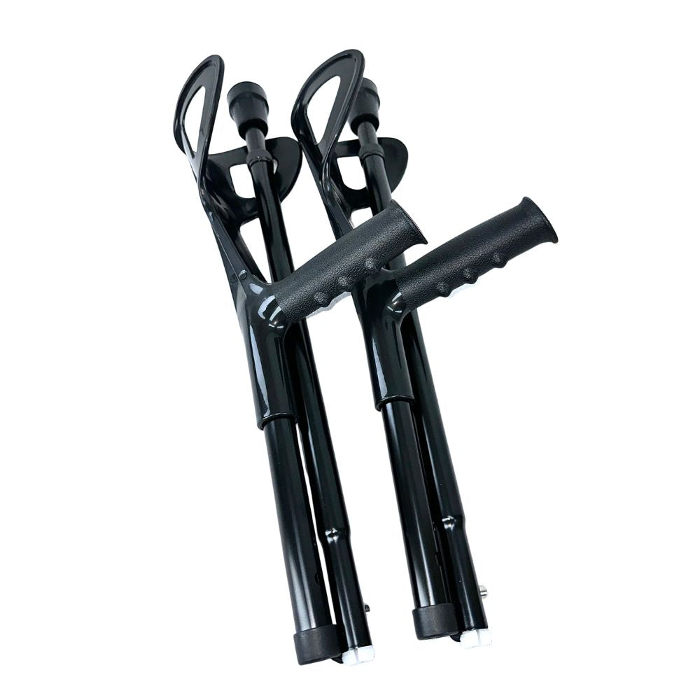 OrthoStix Foldable Half Cuff Forearm Crutches |Adult 4 ½ inch Half Cuff|- PAIR - OrthoTape.com