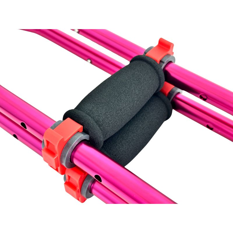 Hot Pink Crutches for Adults and Kids Underarm Aluminum Crutch - 1 PAIR - OrthoStix - OrthoTape.com