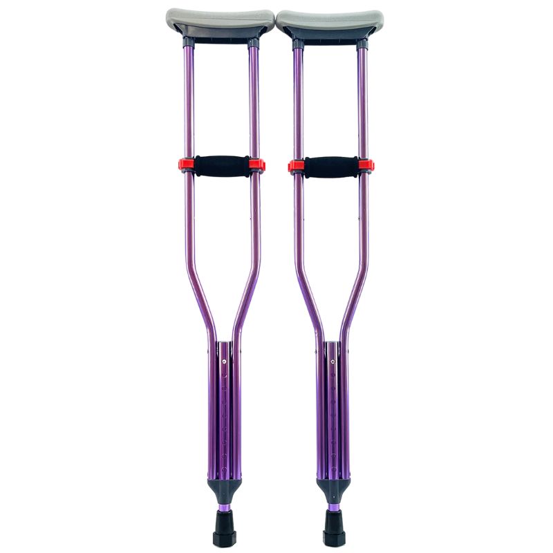 OrthoStix Underarm Aluminum Crutches for Adults and Kids |PURPLE - 1 PAIR| - OrthoTape.com