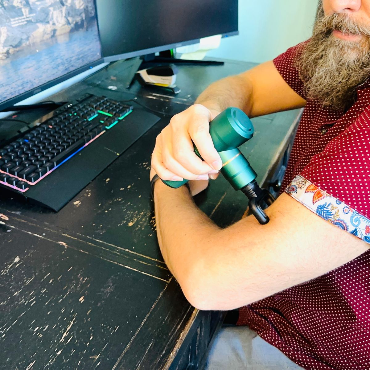 Mini Massage Gun Deep Tissue Percussive Muscle Therapy - OrthoTape.com
