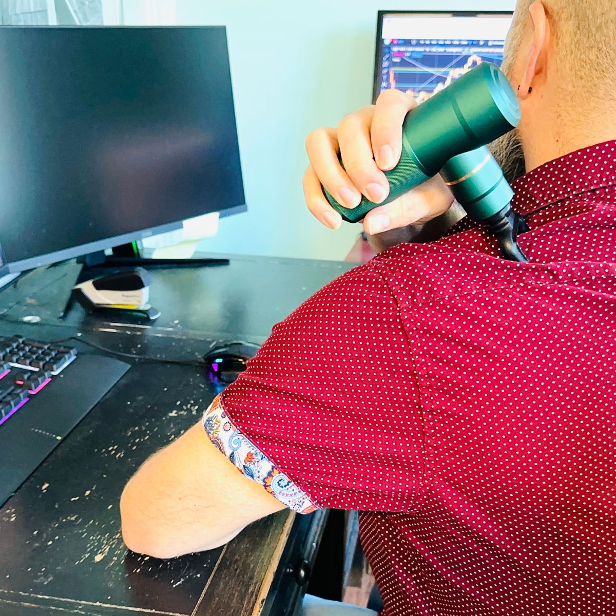 Mini Massage Gun Deep Tissue Percussive Muscle Therapy - OrthoTape.com