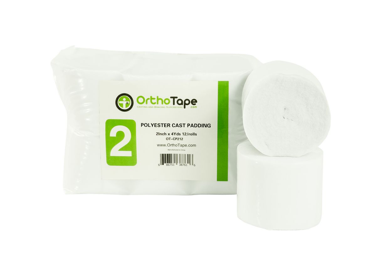 2 Inch X 4 Yards Orthopedic Cast Padding |12 ROLLS| - OrthoTape.com