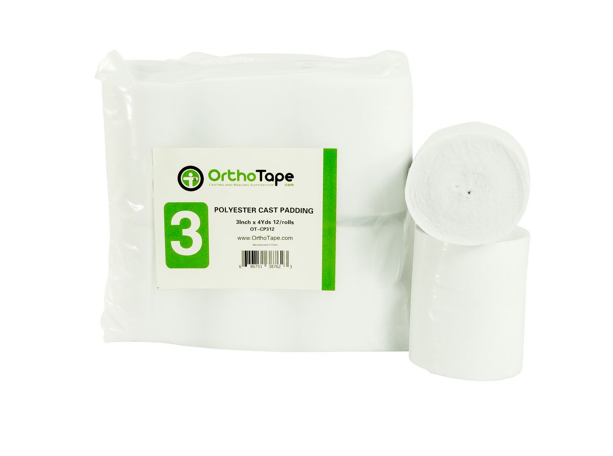 3 Inch X 4 Yards Orthopedic Cast Padding |12 ROLLS| - OrthoTape.com