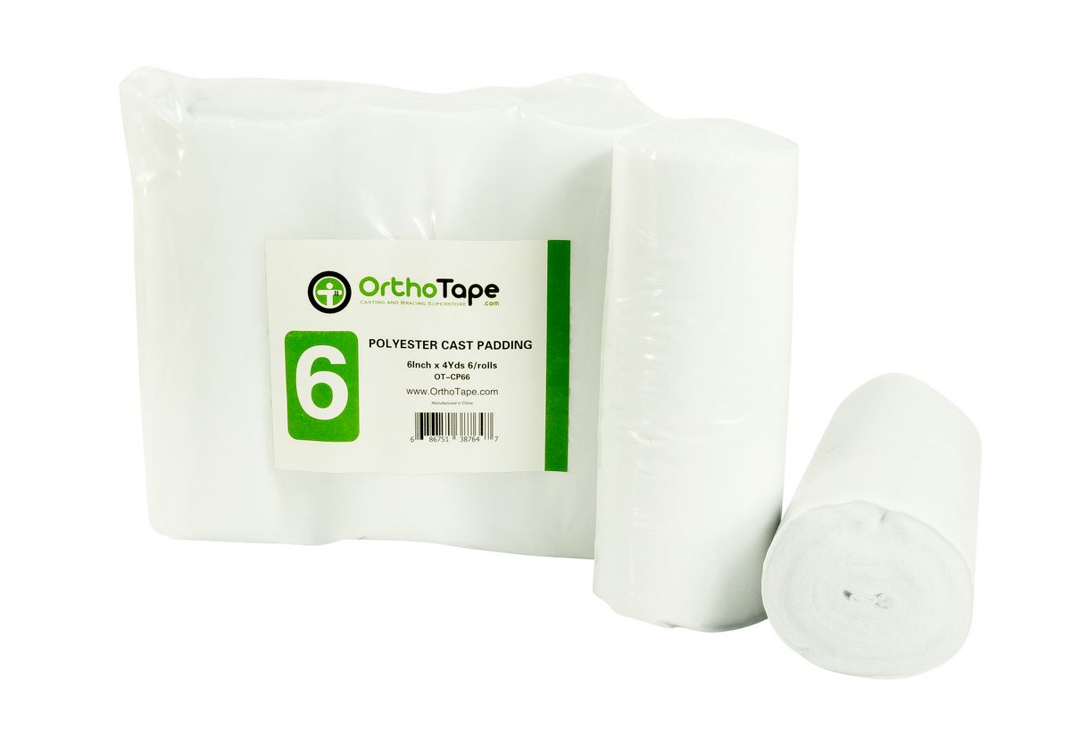 6 Inch X 4 Yards Orthopedic Cast Padding |6 ROLLS| - OrthoTape.com