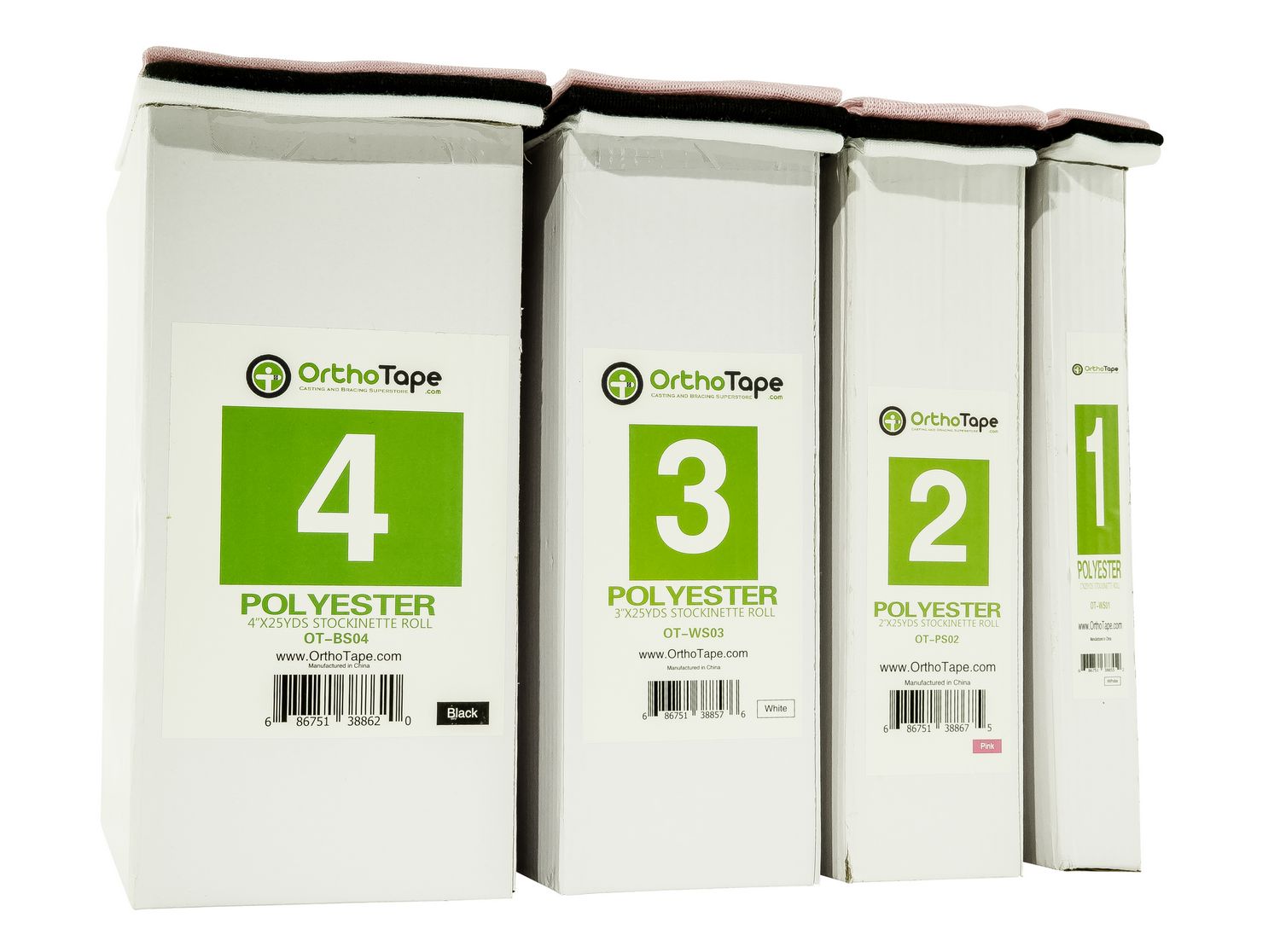 1 INCH Orthopedic Medical Tubular Undersleeve Cast Stockinette (FULL ROLL 75 FT) - OrthoTape.com