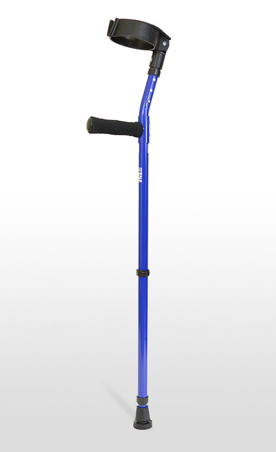 Walk Easy 490 Adult forearm Crutches Adjustable 4" Full Cuff (pair) - OrthoTape.com