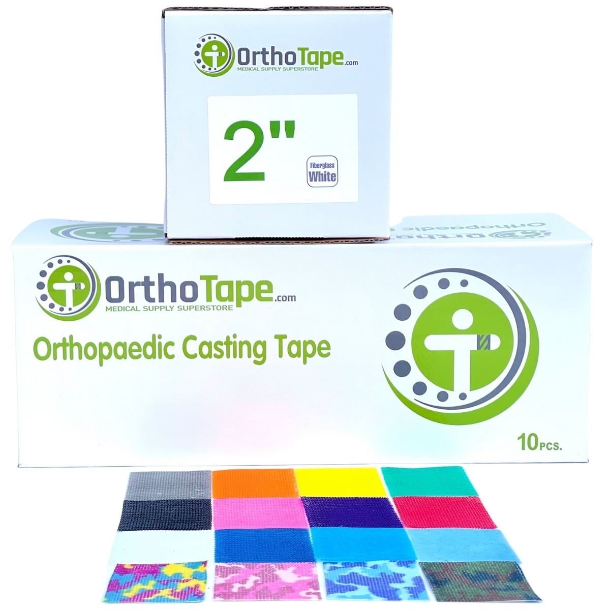OrthoTape Premium Fiberglass Cast Tape |2 INCH - 10 ROLL BOX|
