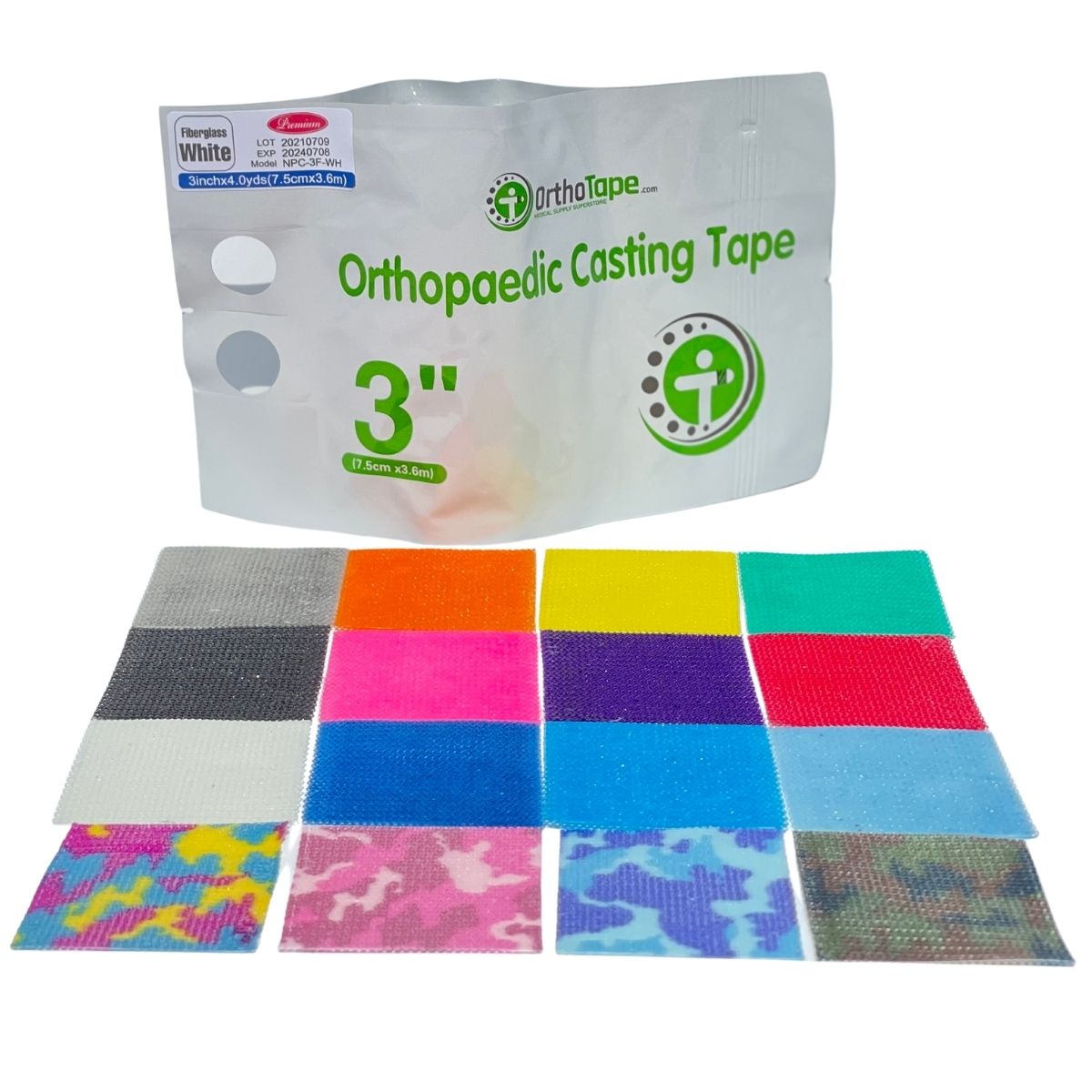 OrthoTape Premium Fiberglass Casting Tape |3 INCH - 1 ROLL |
