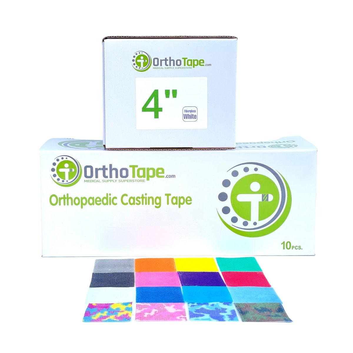 OrthoTape Premium Fiberglass Cast Tape |4 INCH - 10 ROLL BOX|