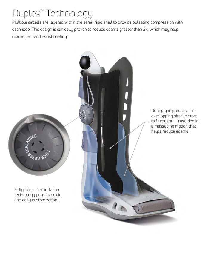 Aircast AirSelect Elite Tall Cast Boot | Orthopedic CAM Boot for Broken Ankle & Fractures