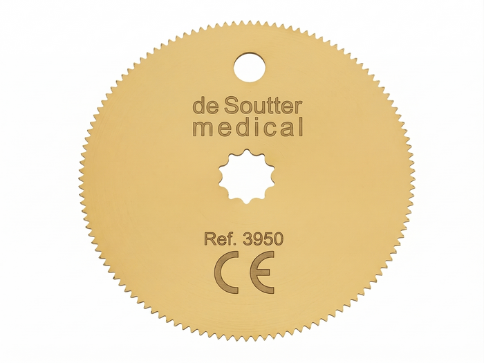 DeSoutter 3950 Titanium Nitride Cast Saw Blade | CC4, CC5, CC6 | OrthoTape