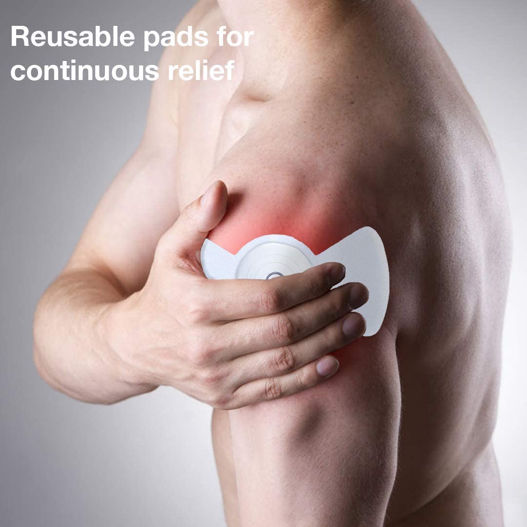 Wireless TENS Unit muscle stimulator Back Pain Relief - OrthoTape Bluetooth w/ App