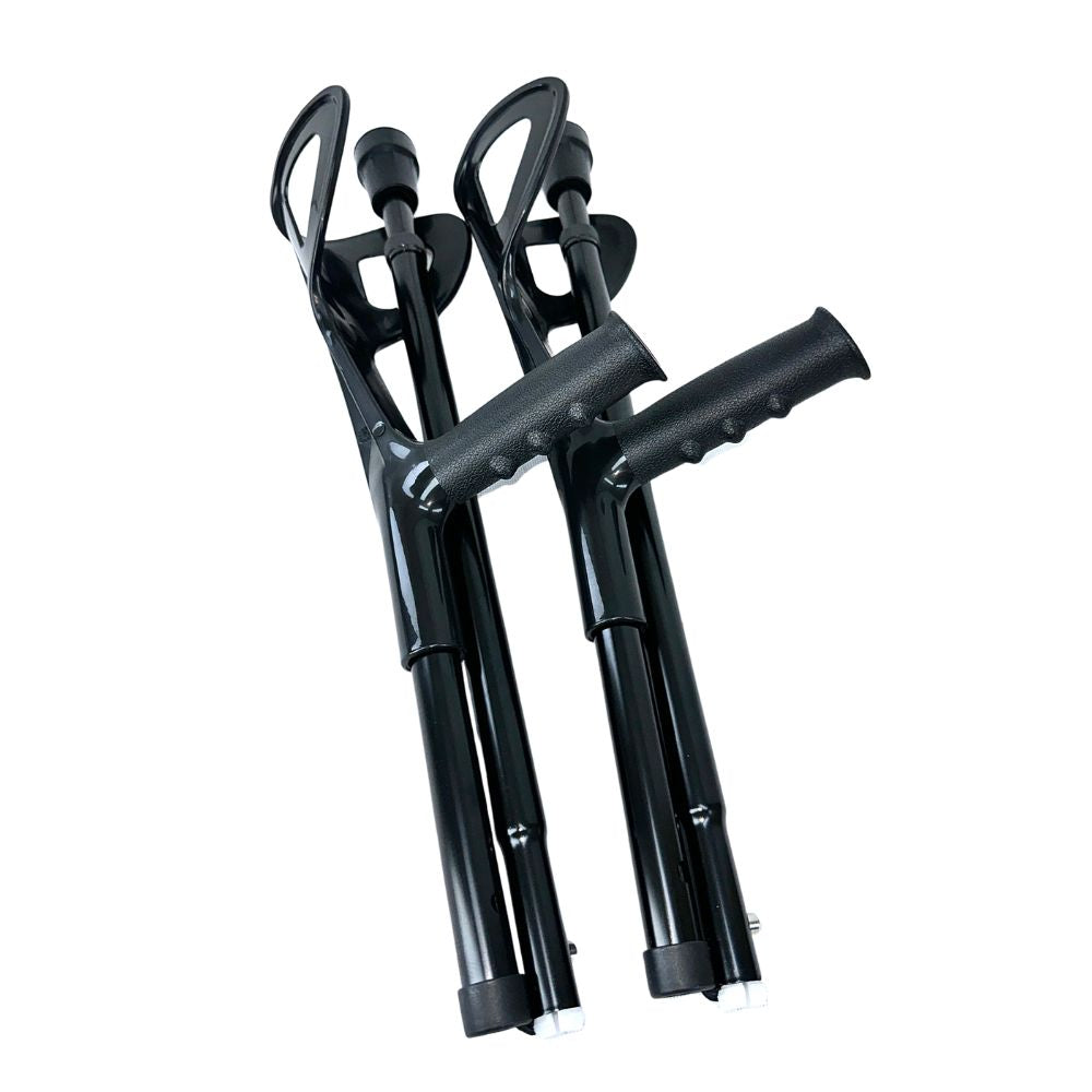 OrthoStix Foldable Half Cuff Forearm Crutches |Adult 4 ½ inch Half Cuff|- PAIR