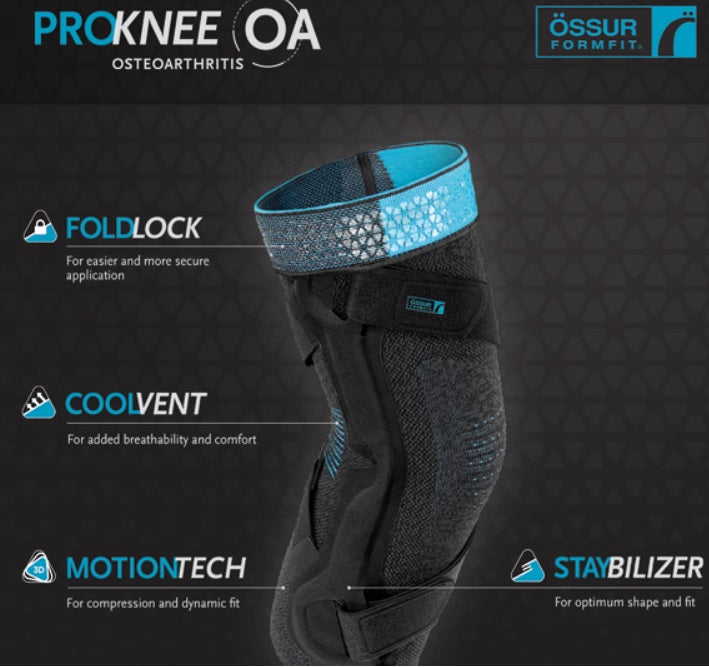 Ossur Formfit Pro Knee Sleeve OA Features