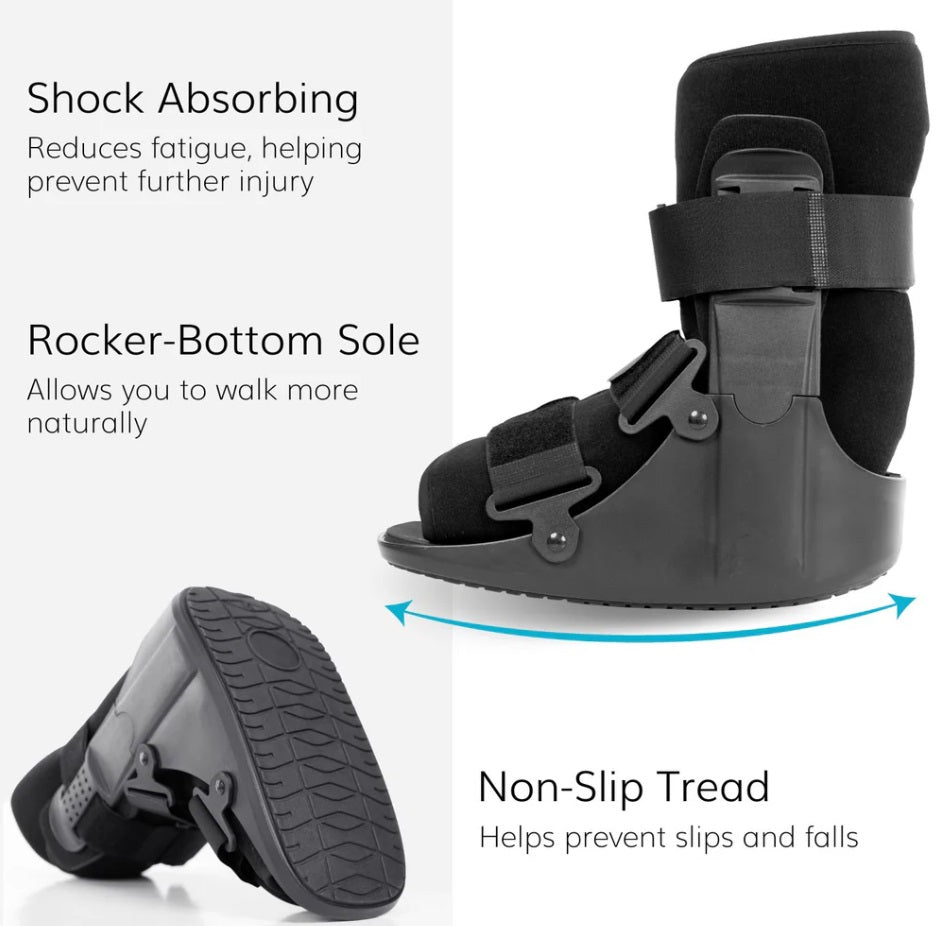 Fracture Foot Brace Walking Boot  | SHORT Non Inflated | -eLife