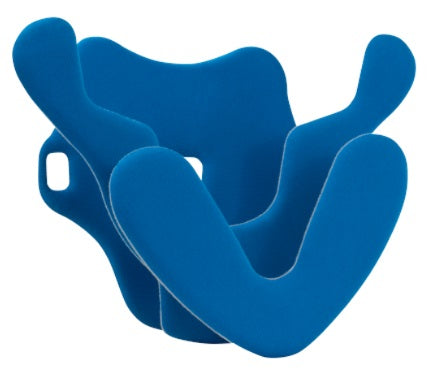 Universal blue replacement-pad set for the Miami J Select cervical collar