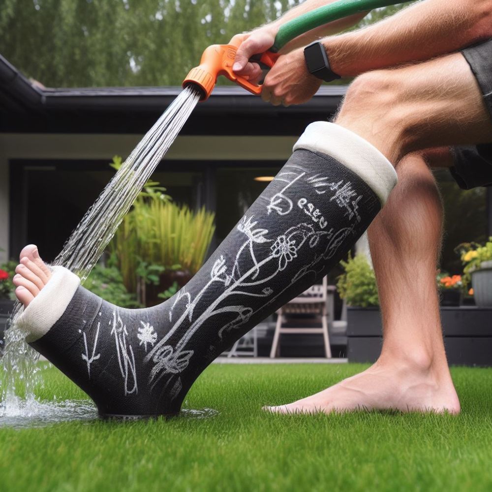 Waterproof Cast | Short Leg Cast Kit - OrthoH20 - OrthoTape.com