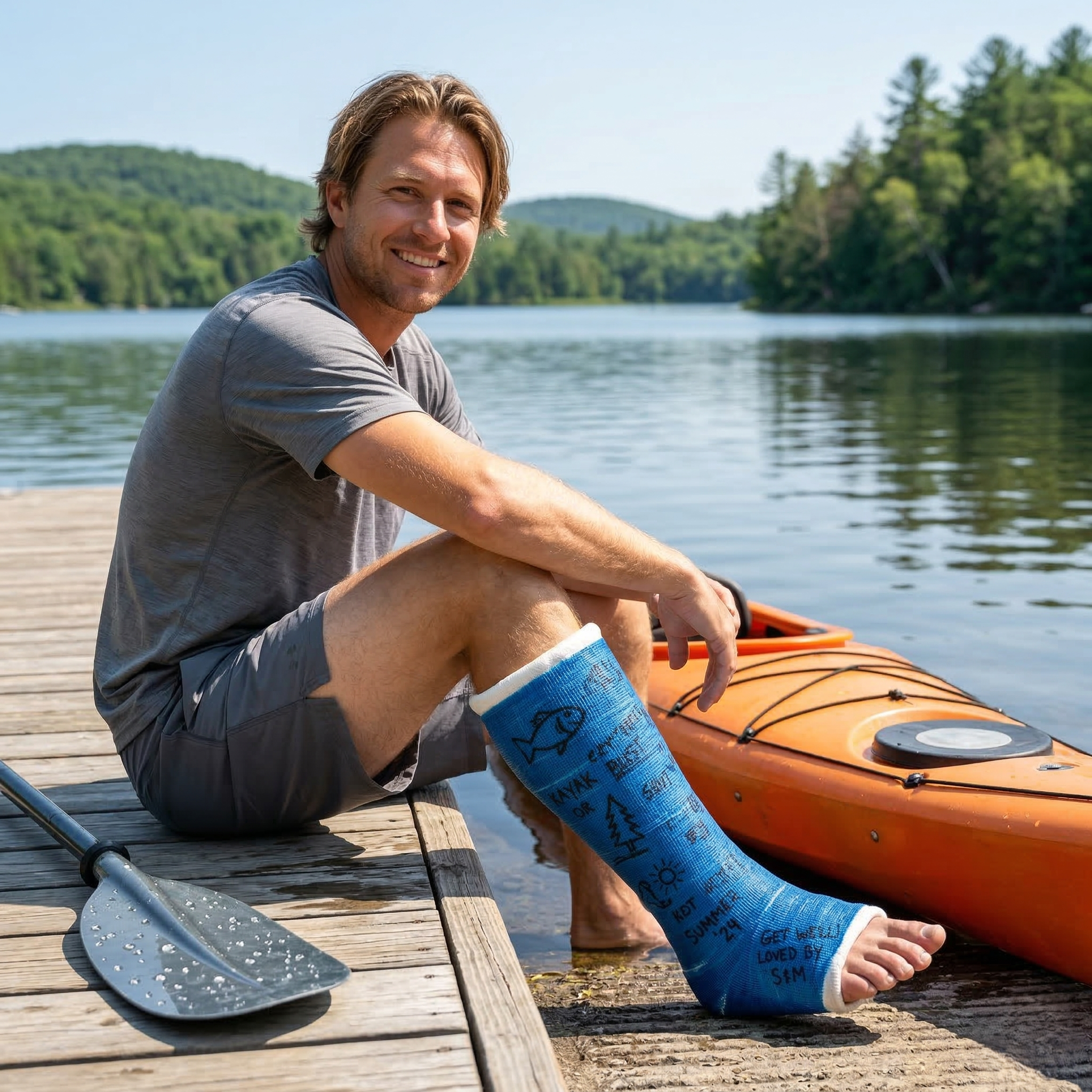 Waterproof Cast Short Leg Kit | Swim Cast – OrthoH2O