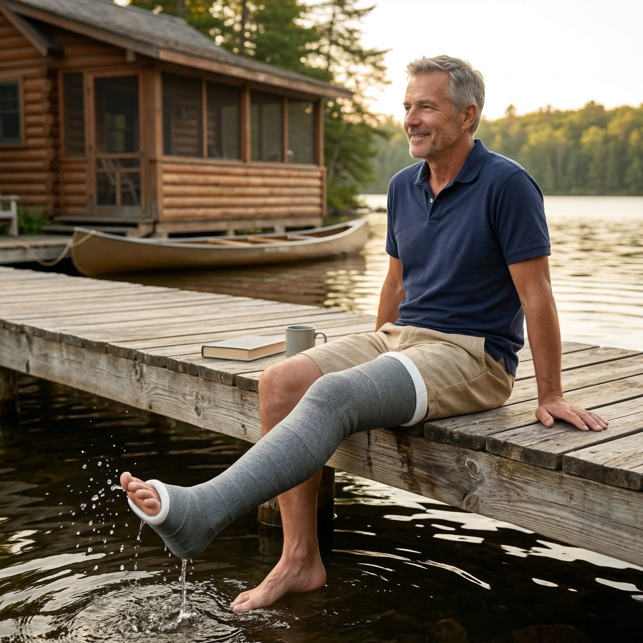 Waterproof Cast Long Leg Kit | Swim Cast Material – OrthoH2O