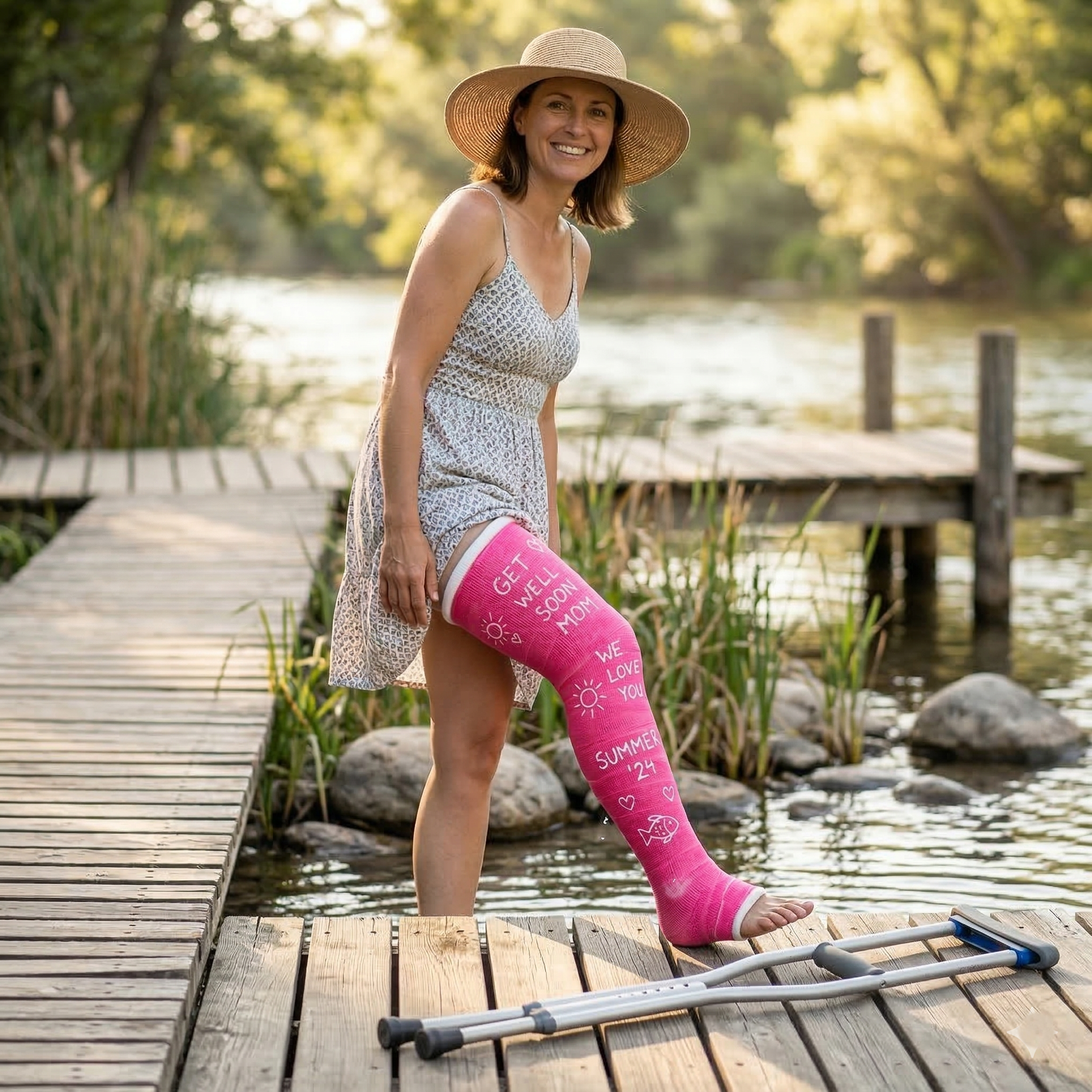 Waterproof Cast Long Leg Kit | Swim Cast Material – OrthoH2O