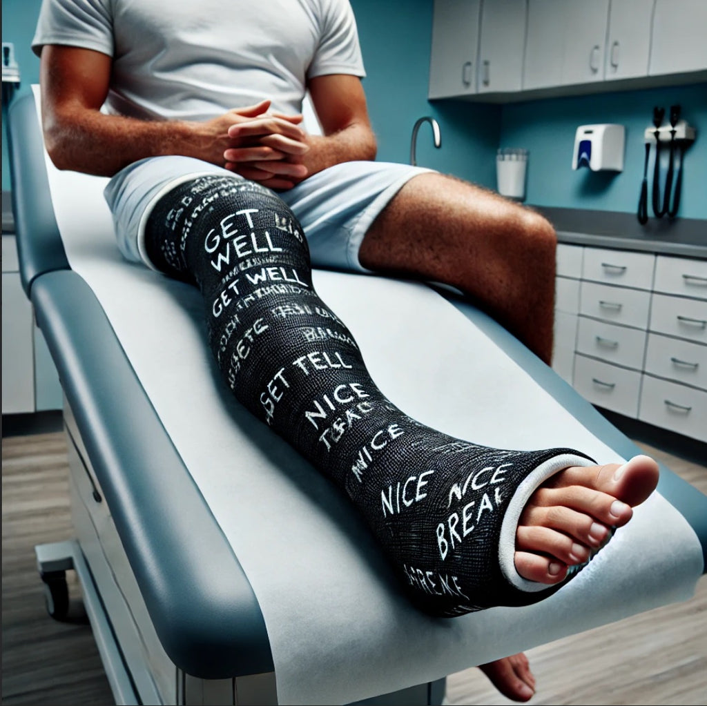 Casted Leg Long Leg Cast - Medical Cast