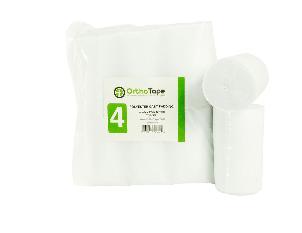 OrthoTape Cast Padding 4 Inch | 12-Roll Clinic Pack | Short Arm, Ankle ...