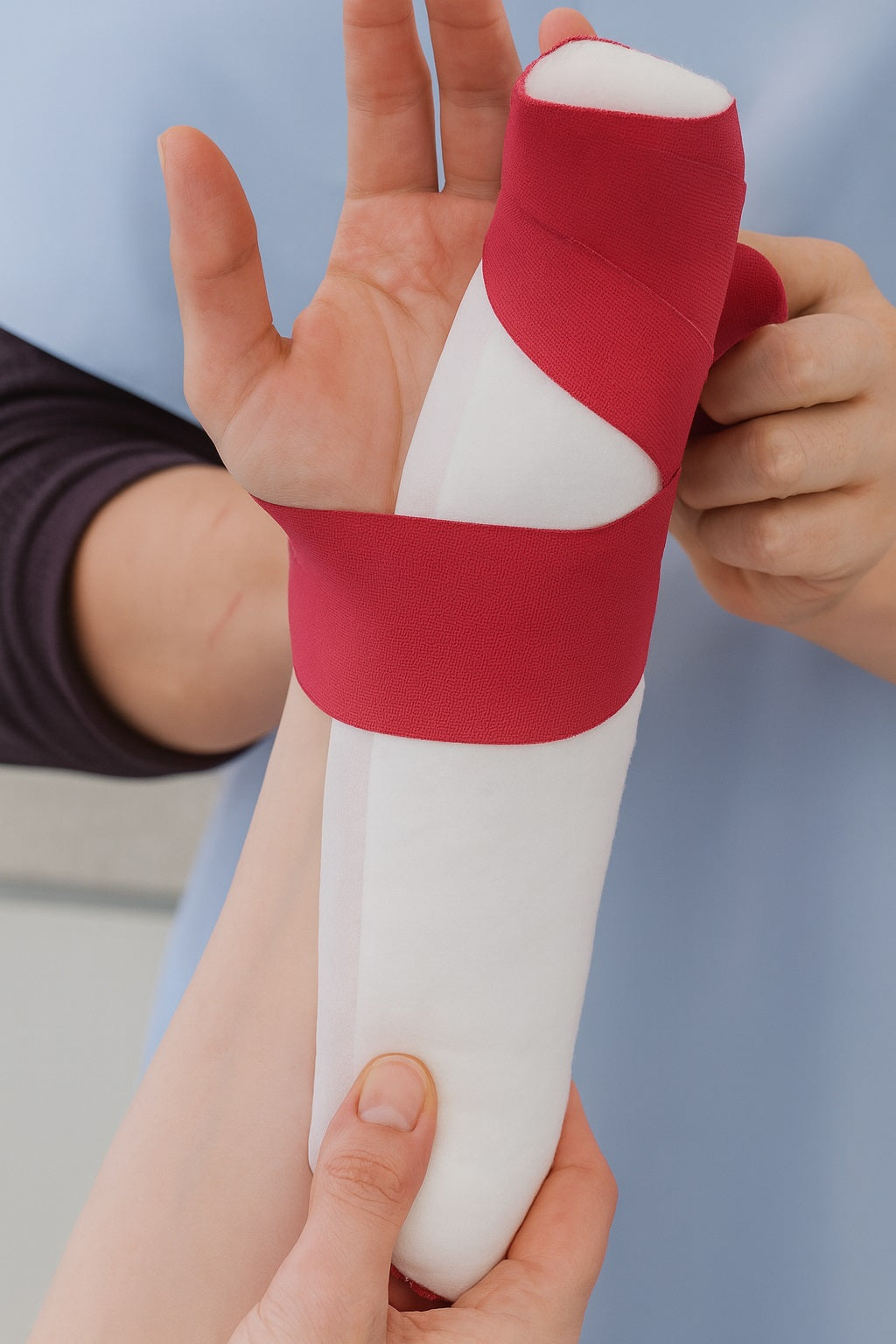 Boxer Fracture Ulnar Gutter Splint Kit - Fiberglass Splint with Padding