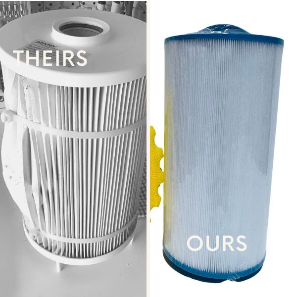 Our filters won't rupture or tear like these other brands sold online.
