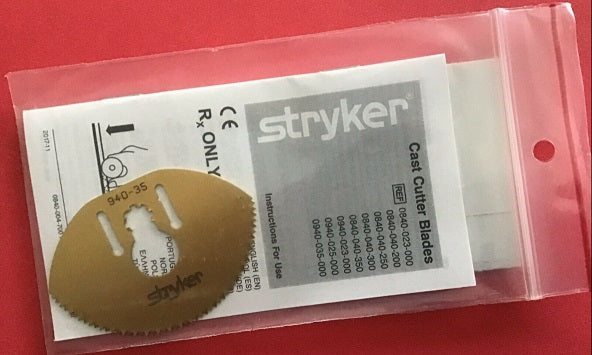 Stryker Cast Cutter Saw Blade 940-35 Titanium Nitride Ion