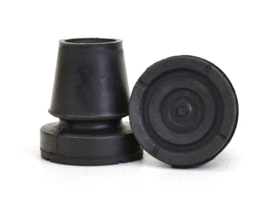 Walk Easy Pivoflex T10 black replacement crutch tips with flex action